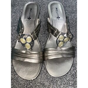 AIR SUPPLY PLUS COMFORT SANDALS SLIDES WEDGE SHOES Women's 11